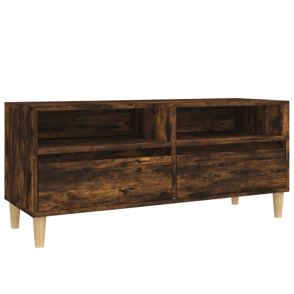Έπιπλο Τηλεόρασης Καπνιστή Δρυς 100x34,5x44,5 εκ. Επεξ. Ξύλο - Pakobazaar
