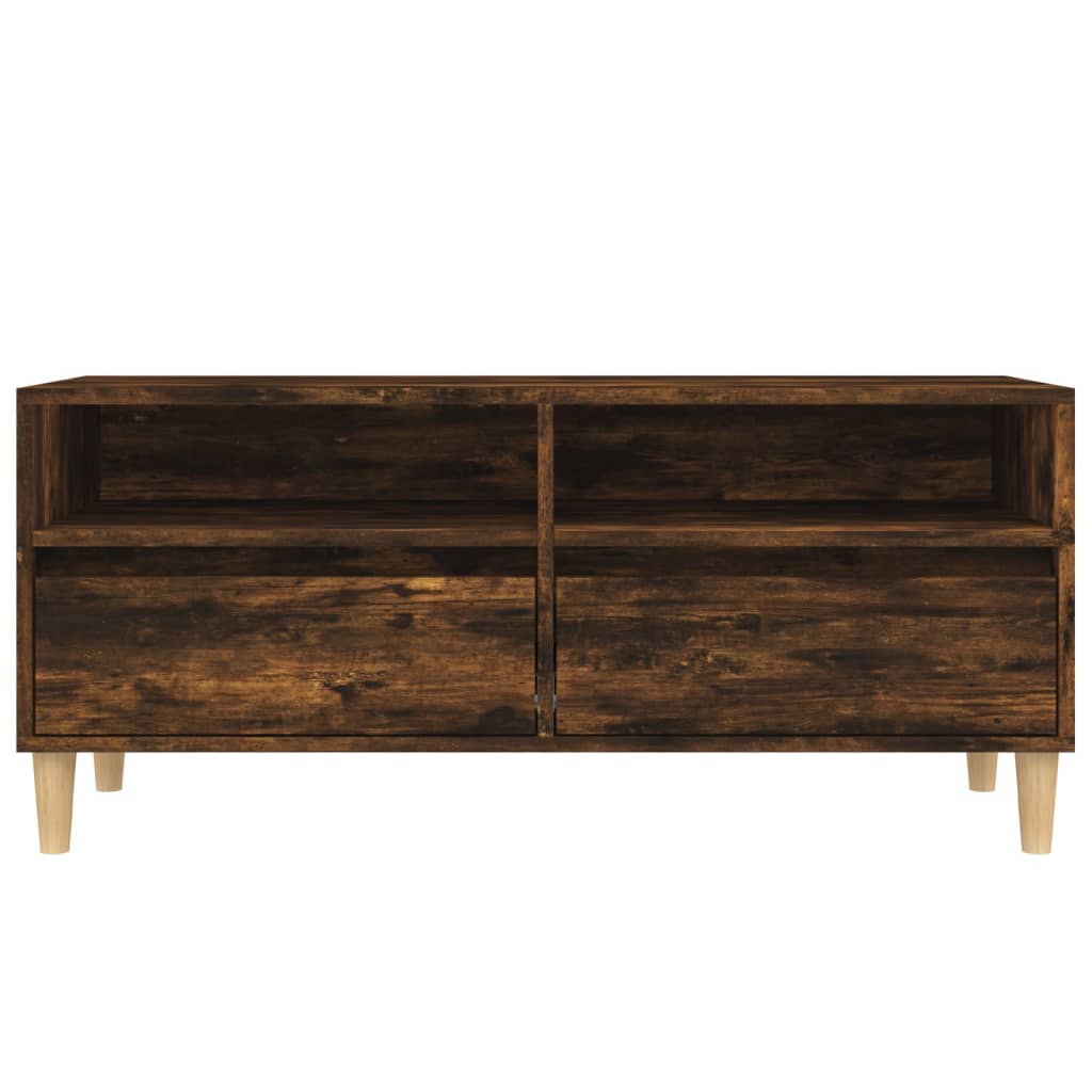 Έπιπλο Τηλεόρασης Καπνιστή Δρυς 100x34,5x44,5 εκ. Επεξ. Ξύλο - Pakobazaar