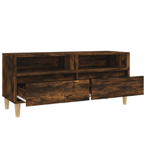 Έπιπλο Τηλεόρασης Καπνιστή Δρυς 100x34,5x44,5 εκ. Επεξ. Ξύλο - Pakobazaar