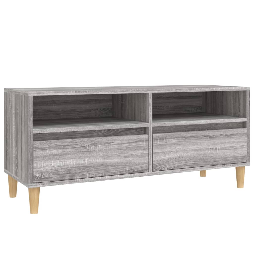 Έπιπλο Τηλεόρασης Γκρι Sonoma 100x34,5x44,5 εκ. Επεξεργ. Ξύλο