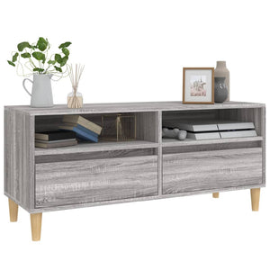 Έπιπλο Τηλεόρασης Γκρι Sonoma 100x34,5x44,5 εκ. Επεξεργ. Ξύλο
