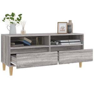 Έπιπλο Τηλεόρασης Γκρι Sonoma 100x34,5x44,5 εκ. Επεξεργ. Ξύλο