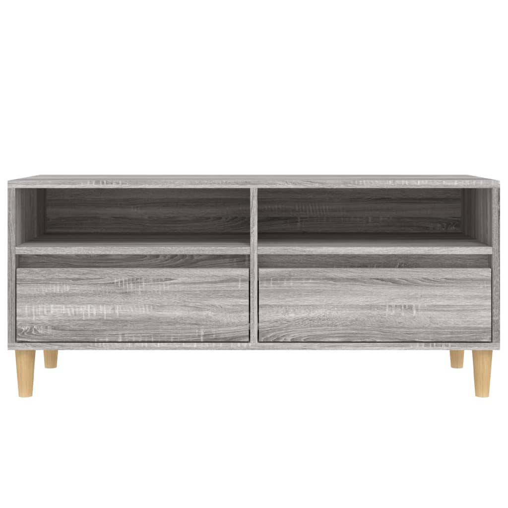 Έπιπλο Τηλεόρασης Γκρι Sonoma 100x34,5x44,5 εκ. Επεξεργ. Ξύλο