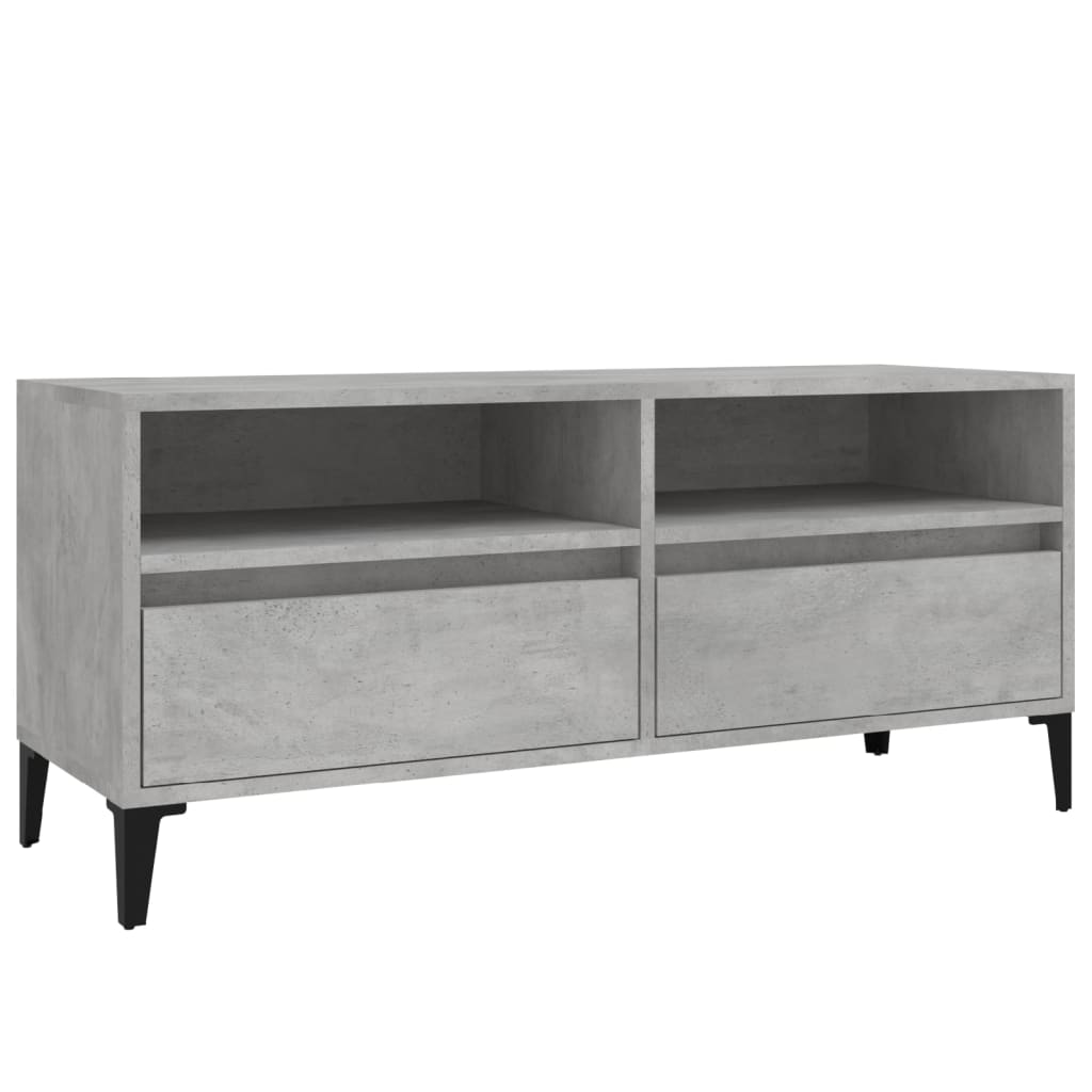 Έπιπλο Τηλεόρασης Γκρι Σκυρ. 100 x 34,5 x 44,5 εκ. Επεξ. Ξύλο - Pakobazaar