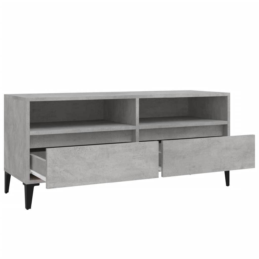 Έπιπλο Τηλεόρασης Γκρι Σκυρ. 100 x 34,5 x 44,5 εκ. Επεξ. Ξύλο - Pakobazaar