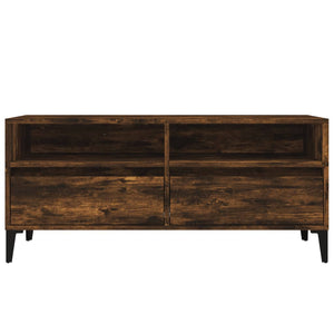 Έπιπλο Τηλεόρασης Καπνιστή Δρυς 100x34,5x44,5 εκ. Επεξ. Ξύλο