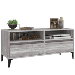 Έπιπλο Τηλεόρασης Γκρι Sonoma 100x34,5x44,5εκ. Επεξεργ. Ξύλο