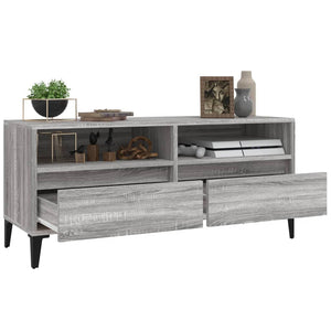 Έπιπλο Τηλεόρασης Γκρι Sonoma 100x34,5x44,5εκ. Επεξεργ. Ξύλο