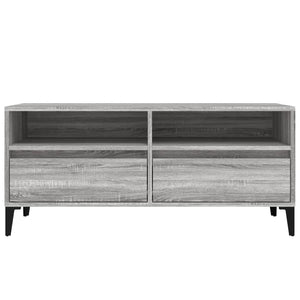 Έπιπλο Τηλεόρασης Γκρι Sonoma 100x34,5x44,5εκ. Επεξεργ. Ξύλο