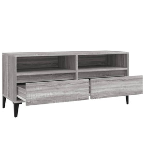 Έπιπλο Τηλεόρασης Γκρι Sonoma 100x34,5x44,5εκ. Επεξεργ. Ξύλο