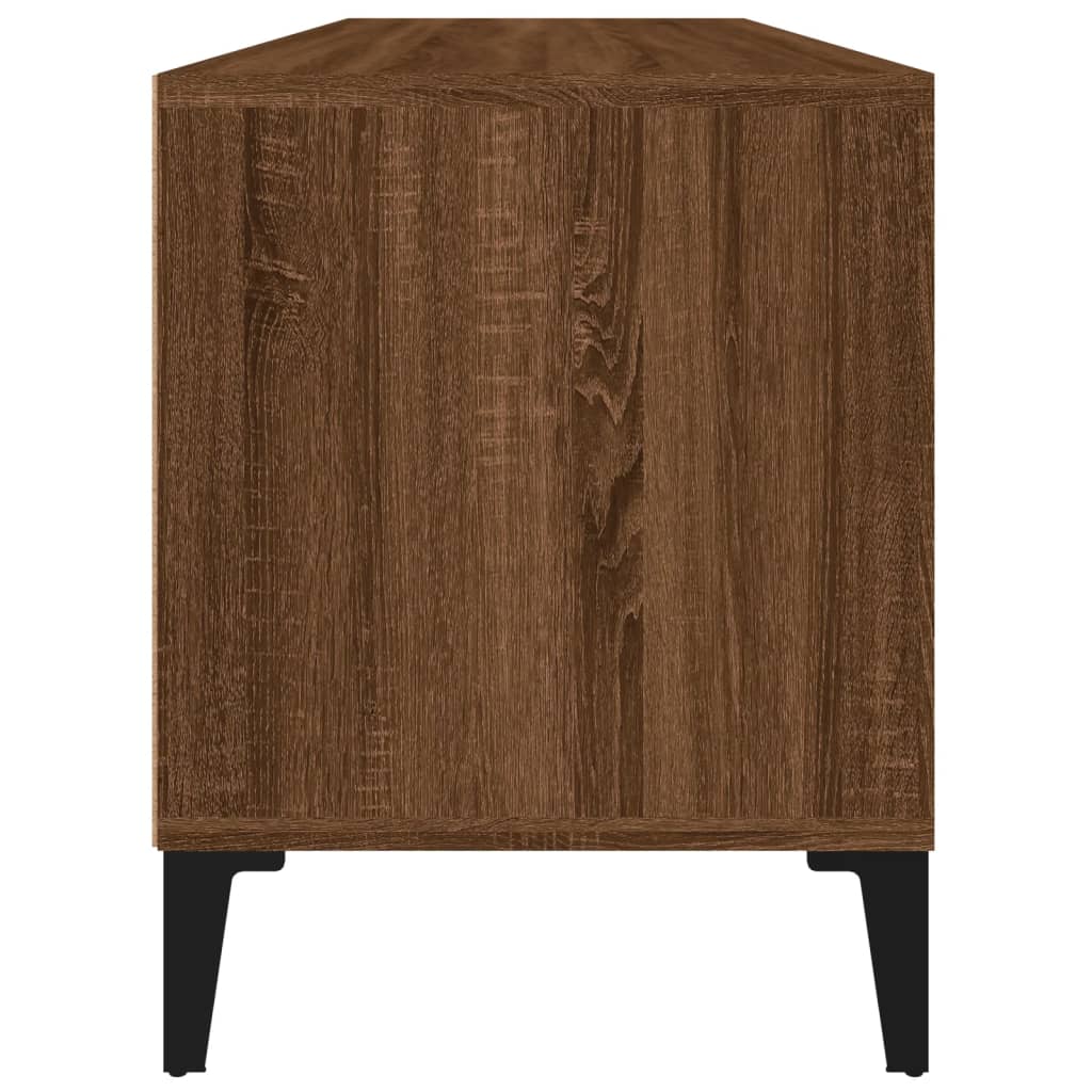 Έπιπλο Τηλεόρασης Καφέ Δρυς 100x34,5x44,5 εκ. Επεξεργ. Ξύλο