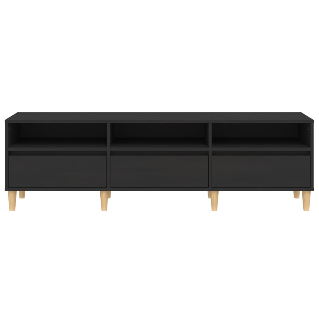 Έπιπλο Τηλεόρασης Μαύρο 150x30x44,5 εκ. Επεξεργασμένο Ξύλο - Pakobazaar