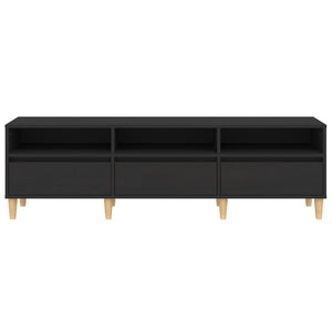 Έπιπλο Τηλεόρασης Μαύρο 150x30x44,5 εκ. Επεξεργασμένο Ξύλο - Pakobazaar