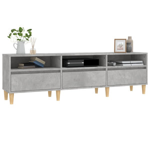 Έπιπλο Τηλεόρασης Γκρι Σκυρ. 150x30x44,5 εκ. Επεξ. Ξύλο - Pakobazaar