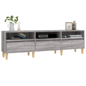 Έπιπλο Τηλεόρασης Γκρι Sonoma 150x30x44,5 εκ. από Επεξεργ. Ξύλο