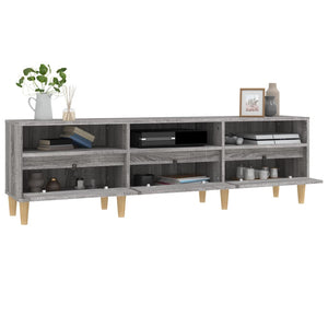 Έπιπλο Τηλεόρασης Γκρι Sonoma 150x30x44,5 εκ. από Επεξεργ. Ξύλο