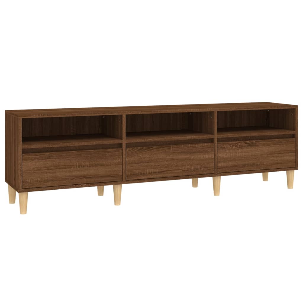 Έπιπλο Τηλεόρασης Καφέ Δρυς 150x30x44,5 εκ. Επεξεργασμένο Ξύλο