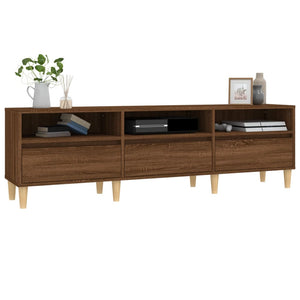 Έπιπλο Τηλεόρασης Καφέ Δρυς 150x30x44,5 εκ. Επεξεργασμένο Ξύλο