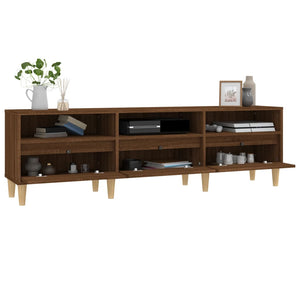 Έπιπλο Τηλεόρασης Καφέ Δρυς 150x30x44,5 εκ. Επεξεργασμένο Ξύλο