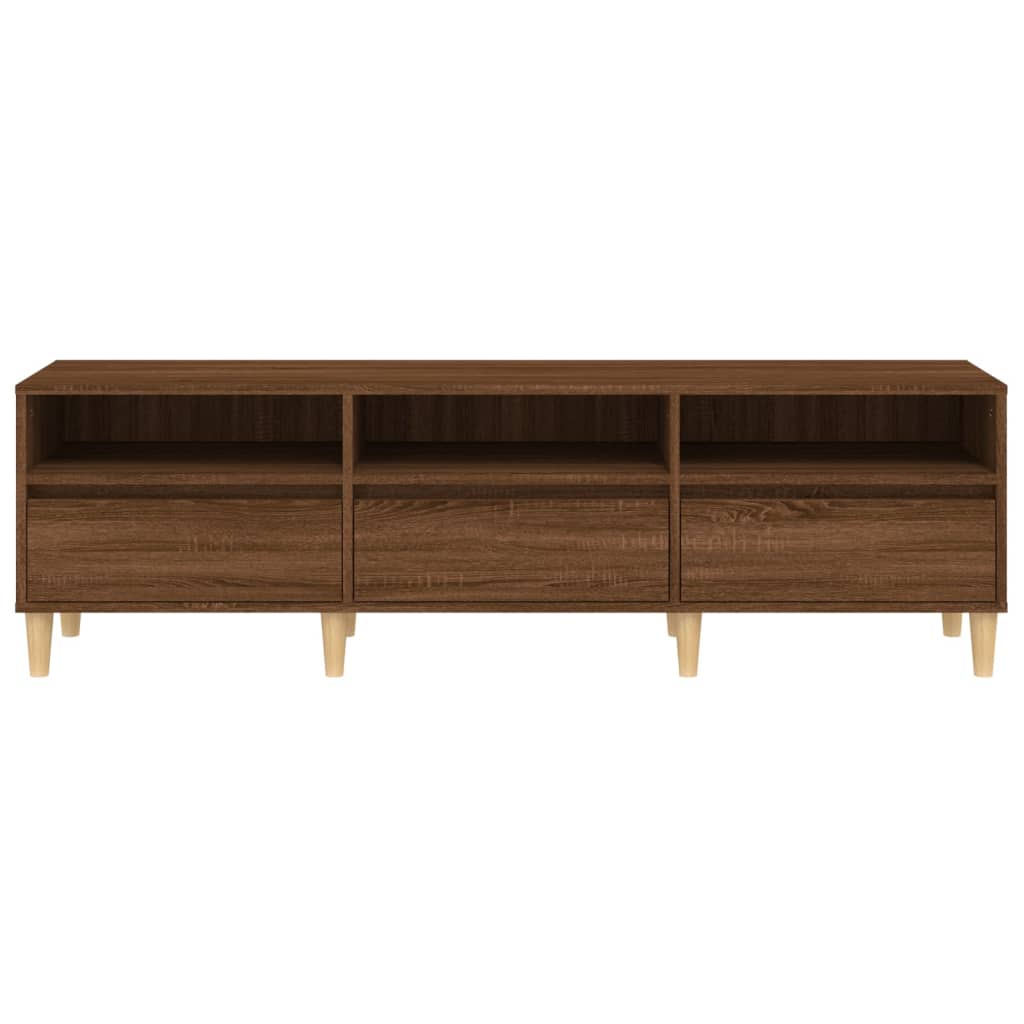 Έπιπλο Τηλεόρασης Καφέ Δρυς 150x30x44,5 εκ. Επεξεργασμένο Ξύλο