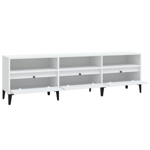 Έπιπλο Τηλεόρασης Λευκό 150x30x44,5 εκ. Επεξεργασμένο Ξύλο