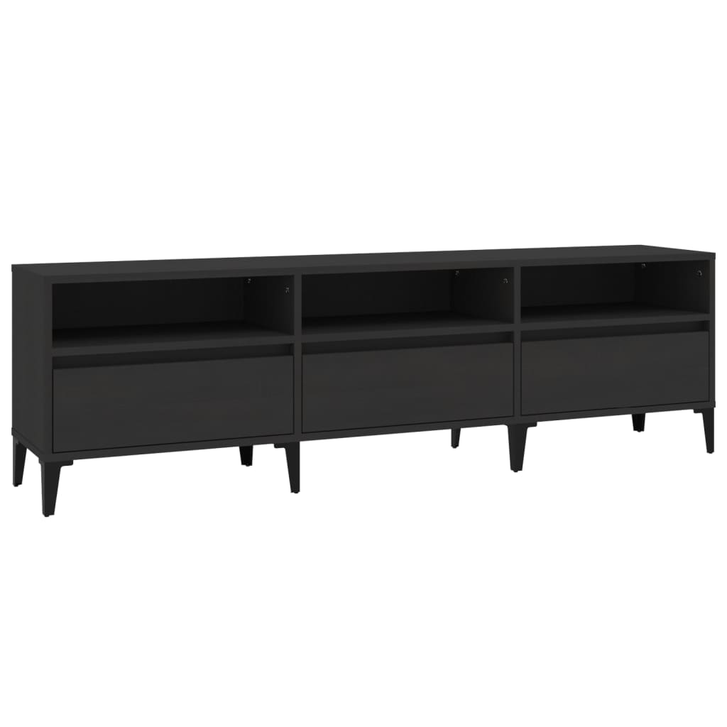 Έπιπλο Τηλεόρασης Μαύρο 150x30x44,5 εκ. Επεξεργασμένο Ξύλο