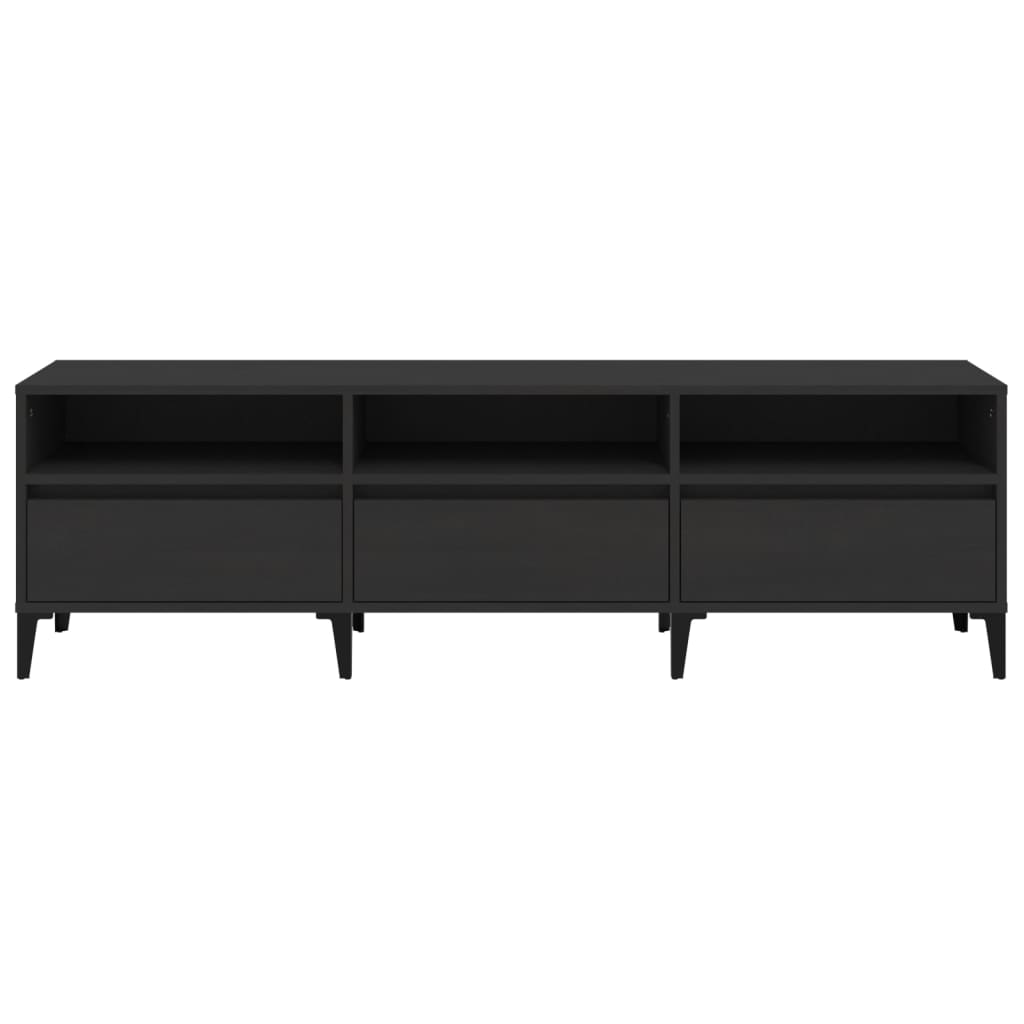 Έπιπλο Τηλεόρασης Μαύρο 150x30x44,5 εκ. Επεξεργασμένο Ξύλο