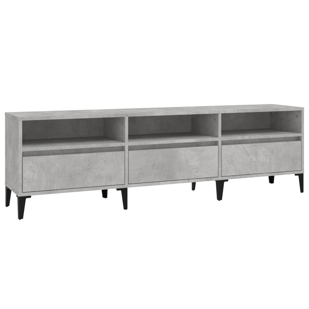 Έπιπλο Τηλεόρασης Γκρι Σκυρ. 150x30x44,5 εκ. Επεξ. Ξύλο - Pakobazaar