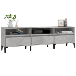 Έπιπλο Τηλεόρασης Γκρι Σκυρ. 150x30x44,5 εκ. Επεξ. Ξύλο - Pakobazaar