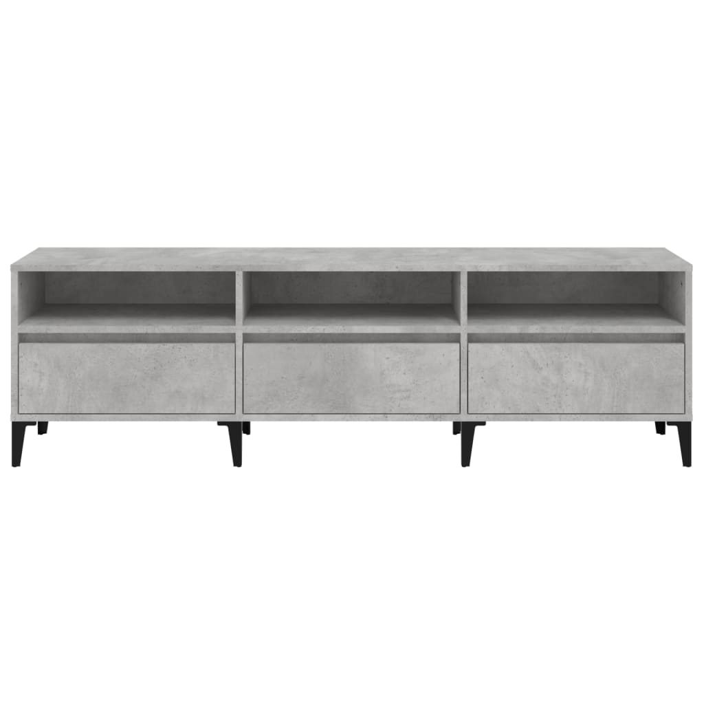 Έπιπλο Τηλεόρασης Γκρι Σκυρ. 150x30x44,5 εκ. Επεξ. Ξύλο - Pakobazaar