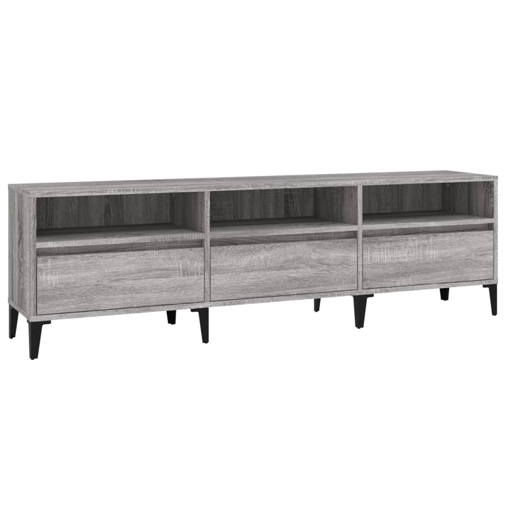 Έπιπλο Τηλεόρασης Γκρι Sonoma 150x30x44,5 εκ. από Επεξεργ. Ξύλο - Pakobazaar
