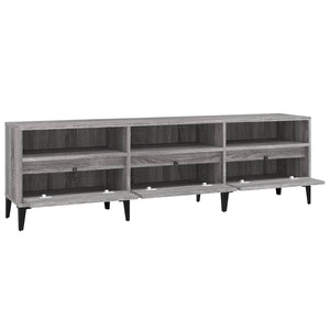 Έπιπλο Τηλεόρασης Γκρι Sonoma 150x30x44,5 εκ. από Επεξεργ. Ξύλο - Pakobazaar