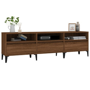 Έπιπλο Τηλεόρασης Καφέ Δρυς 150x30x44,5 εκ. Επεξεργασμένο Ξύλο