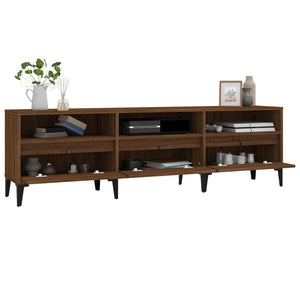 Έπιπλο Τηλεόρασης Καφέ Δρυς 150x30x44,5 εκ. Επεξεργασμένο Ξύλο