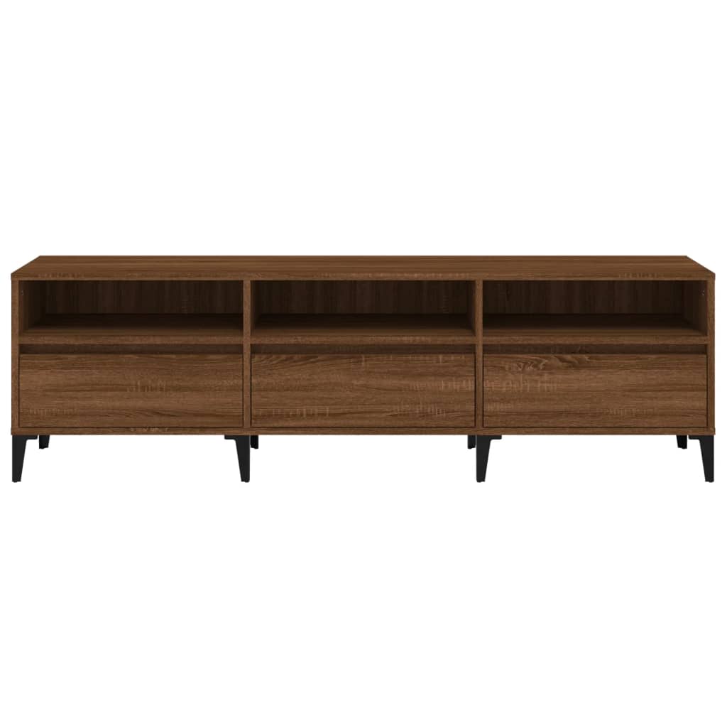 Έπιπλο Τηλεόρασης Καφέ Δρυς 150x30x44,5 εκ. Επεξεργασμένο Ξύλο