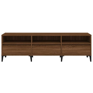 Έπιπλο Τηλεόρασης Καφέ Δρυς 150x30x44,5 εκ. Επεξεργασμένο Ξύλο