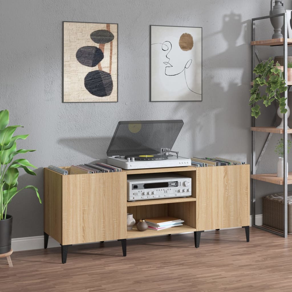 Δισκοθήκη Sonoma Δρυς 121 x 38 x 48 εκ. από Επεξεργασμένο Ξύλο