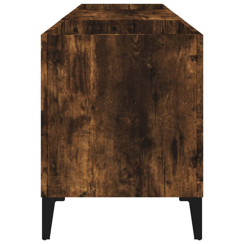 Δισκοθήκη Καπνιστή Δρυς 121x38x48 εκ. από Επεξεργασμένο Ξύλο