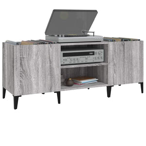 Δισκοθήκη Γκρι Sonoma 121 x 38 x 48 εκ. από Επεξεργασμένο Ξύλο