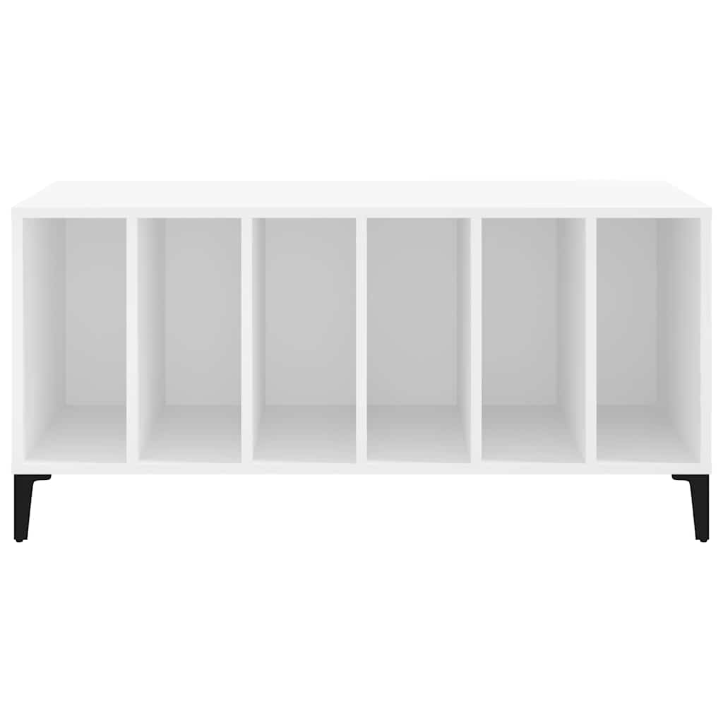 Έπιπλο Δίσκων Λευκό 100 x 38 x 48 εκ. από Επεξεργασμένο Ξύλο - Pakobazaar