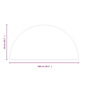 Πλάκα Γυαλιού Τζακιού Διαφανές 1000 x 500 mm Γυαλί - Pakobazaar