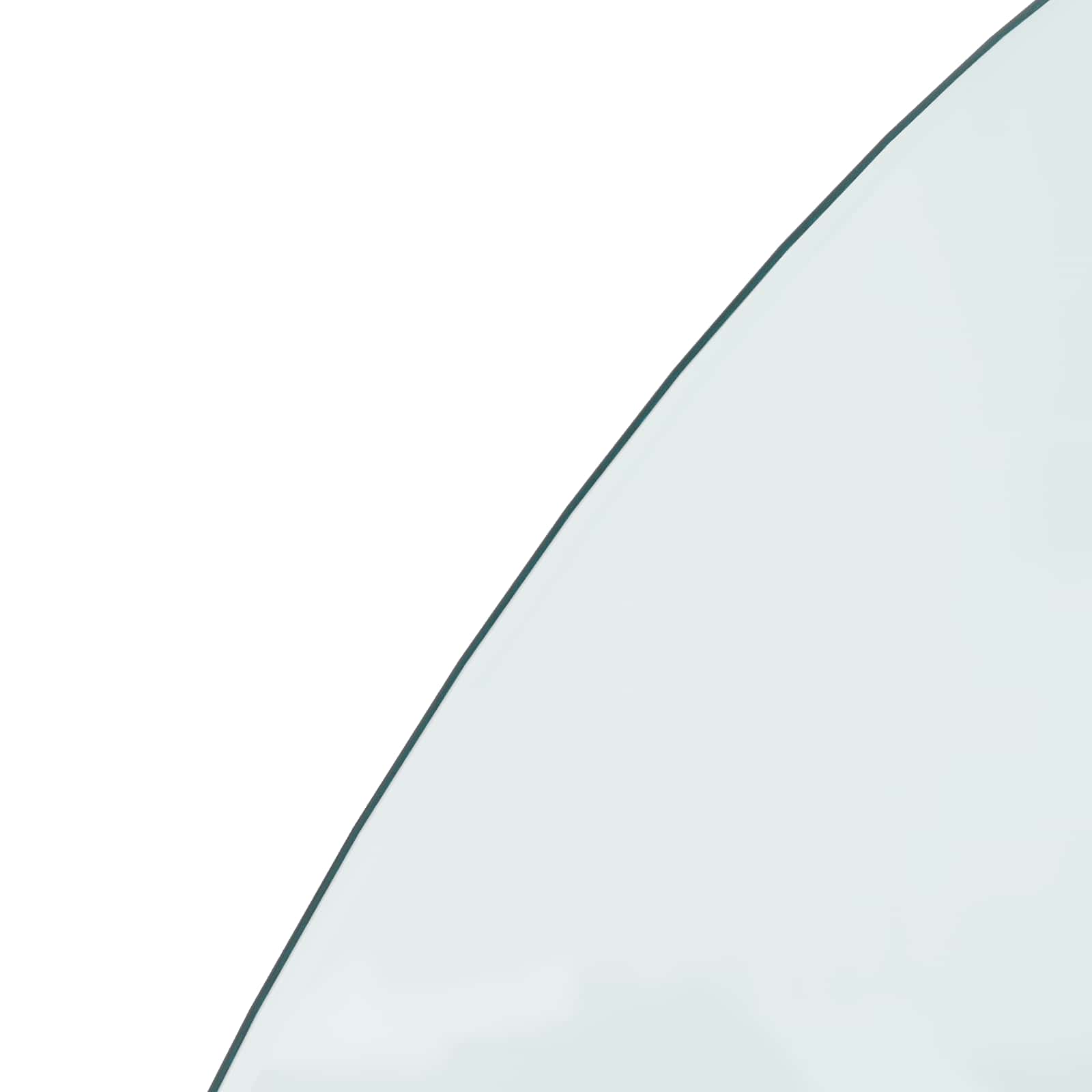 Πλάκα Γυαλιού Τζακιού Διαφανές 1200 x 600 mm Γυαλί - Pakobazaar