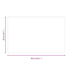 Πλάκα Γυαλιού Τζακιού Διαφανές 80 x 50 cm Γυαλί - Pakobazaar