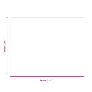Πλάκα Γυαλιού Τζακιού Διαφανές 80 x 60 cm Γυαλί - Pakobazaar