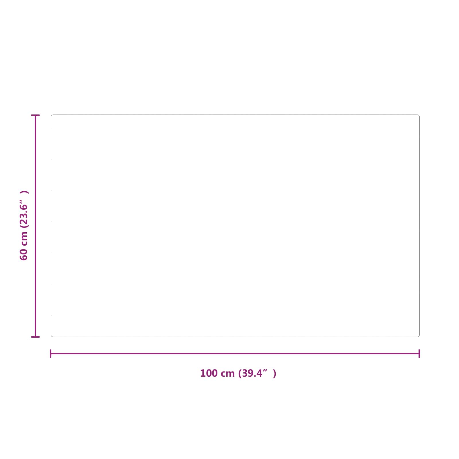 Πλάκα Γυαλιού Τζακιού Διαφανές 100 x 60 cm Γυαλί - Pakobazaar