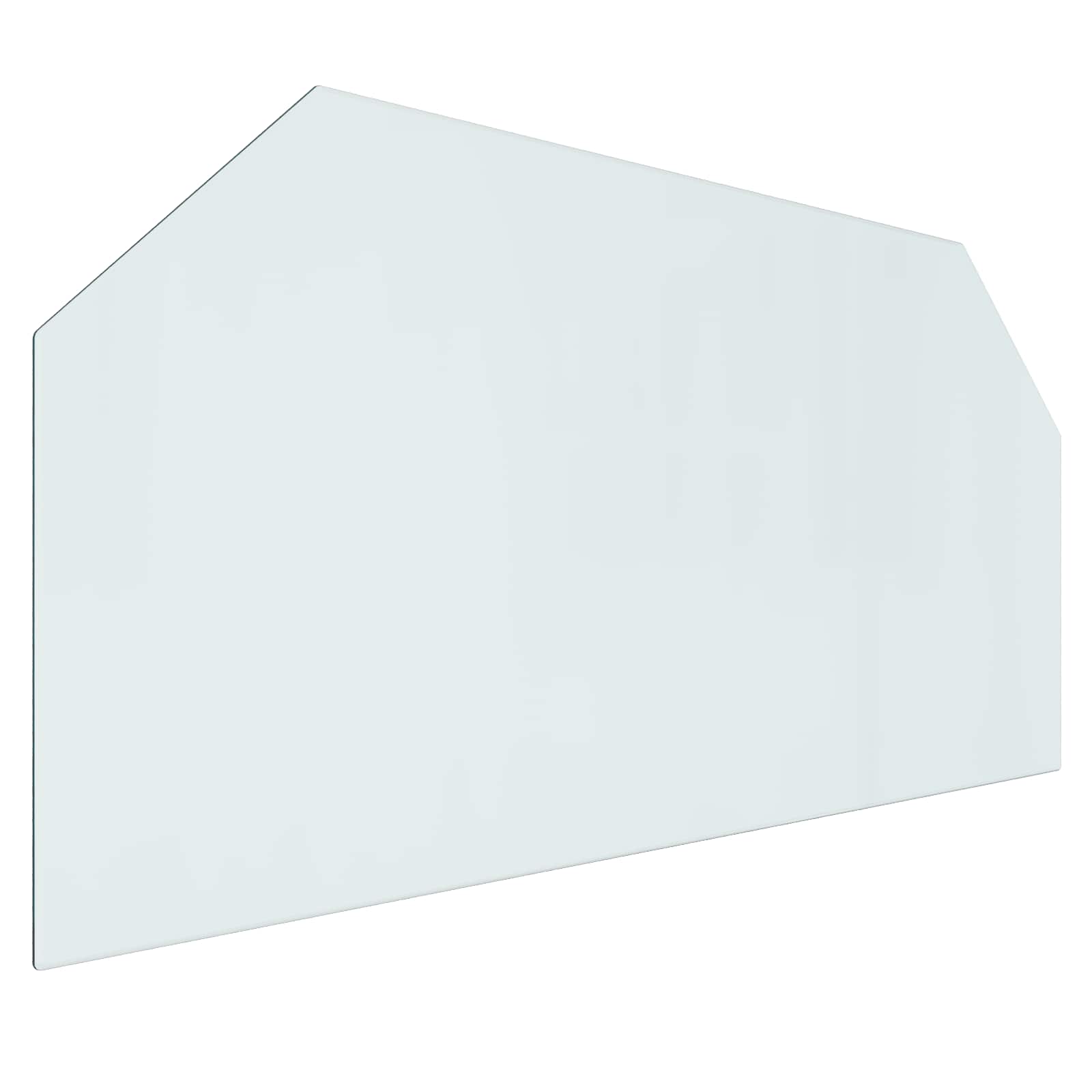 Πλάκα Γυαλιού Τζακιού Διαφανές 120 x 60 cm Γυαλί - Pakobazaar