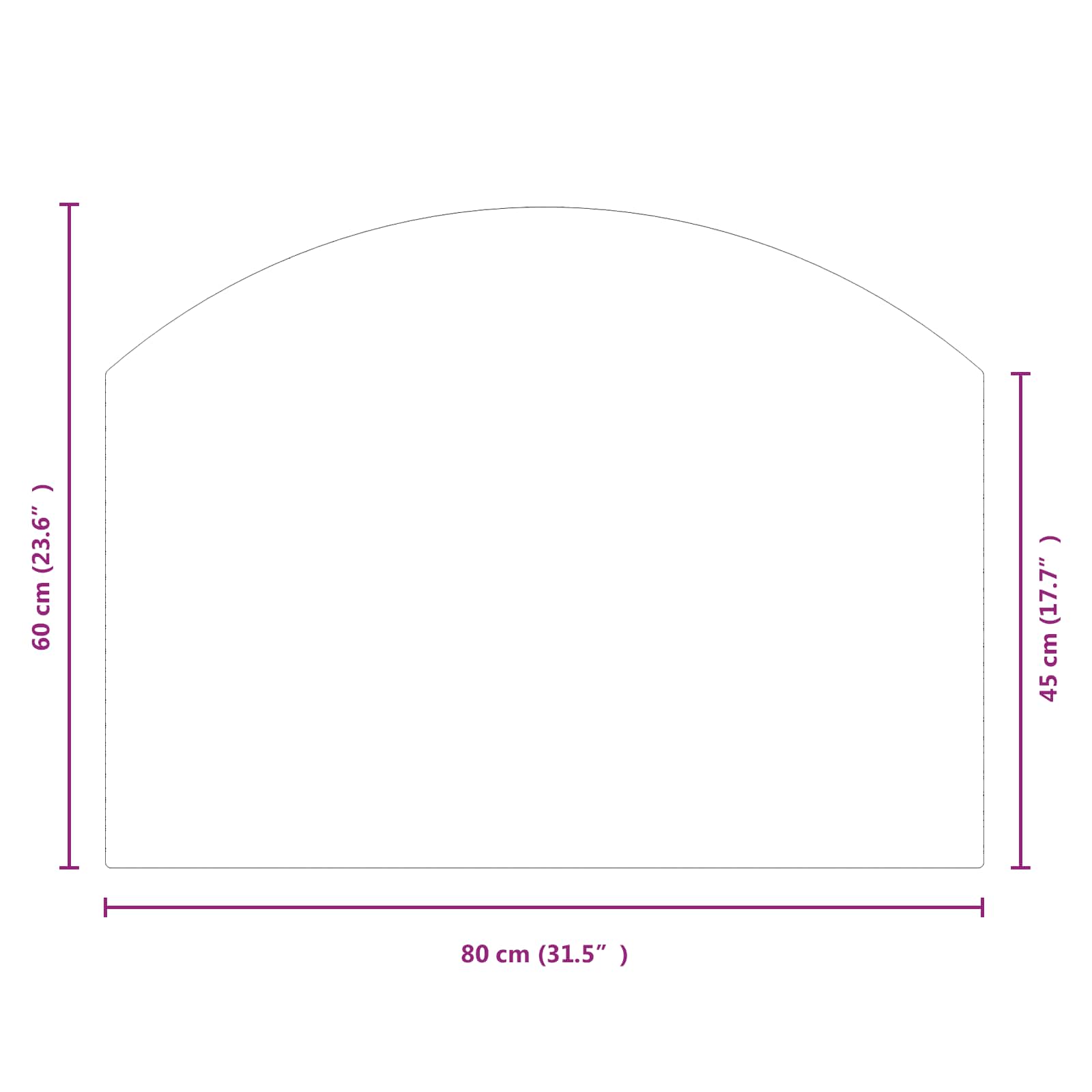 Πλάκα Γυαλιού Τζακιού Διαφανές 80 x 60 cm Γυαλί - Pakobazaar