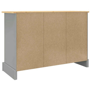 Μπουφές Corona Γκρι 112x43x78 εκ. Μασίφ Ξύλο Μεξικάνικου Πεύκου