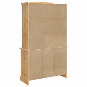 Βιτρίνα Corona Καφέ 112x43x191,5εκ. Μασίφ Ξύλο Μεξικάνικου Πεύκου