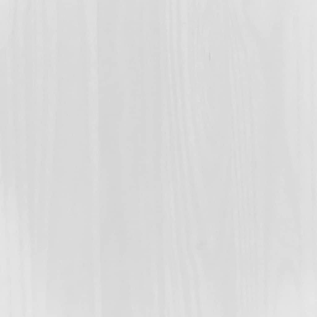 Βιτρίνα Corona Λευκή 112 x 43 x 196 εκ. από Μασίφ Ξύλο Πεύκου